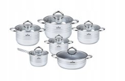 Set of induction pots - 12pcs