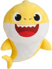 Baby Shark plush on battery with sound - yellow