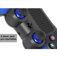 Wireless controller for PS4 - Twin Vibration IV - Blue