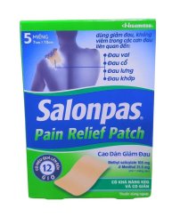 Náplasti proti bolesti Salonpas Pain Relief Patch, balení 5 kusů