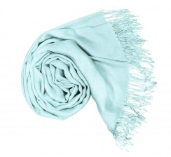 Dámská světle modrá pashmina P20 / Dámská světle modrá šála