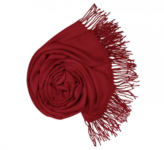 Dámská bordó pashmina P41 / Dámská bordó šála