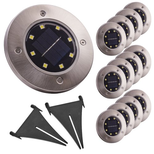 Solar garden LED lamp 12 pcs