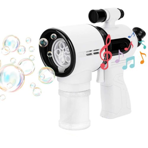 Soap bubble gun with light and sound effect
