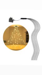Vánoční vodopádový LED řetěz na stromeček 2 m 400 LED - teplá bílá