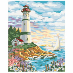 Painting by numbers 20x30 cm - Lighthouse