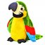 Interaktívny hovoriaci papagáj - zelený