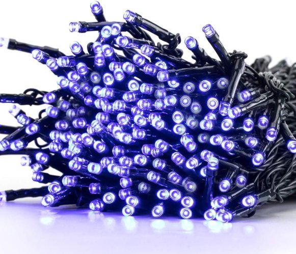 Vnitřní vánoční řetěz 5 m 50 LED - modrá