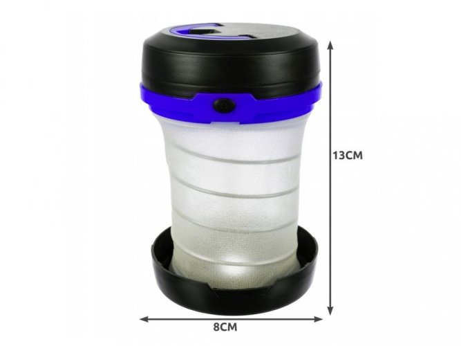 Folding tourist lamp 2 in 1