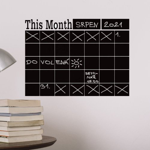Self-adhesive calendar