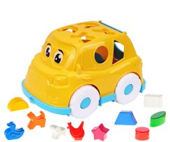 Auto vkládačka 2v1 Geometryczne kształty i zwierzęta, więcej rodzajów