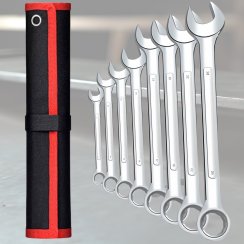 Sada plochých a očkových klíčů 8–24 mm, 8 kusů