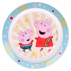 kids micro plate peppa pig kindness counts
