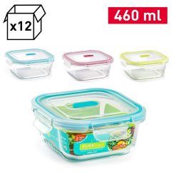 PF Szklany pojemnik na żywność 460ml z zaworem