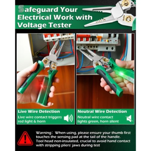 POWERPLIERS 8-in-1 multifunctional pliers with voltage tester