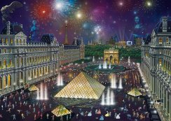 Fireworks in the Louvre 1000 pieces - SCHMIDT