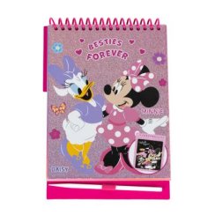 Zestaw z książeczką do zdrapywania Minnie Mouse