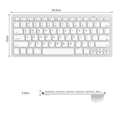 Bàn phím không dây Màng Bluetooth Smart TV PC iOS Win Android