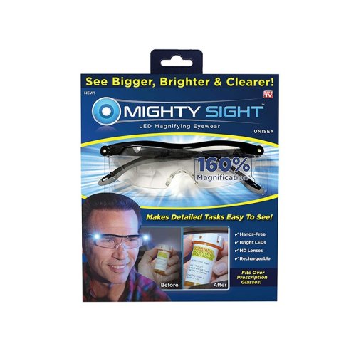 Magnifying glasses with LED light