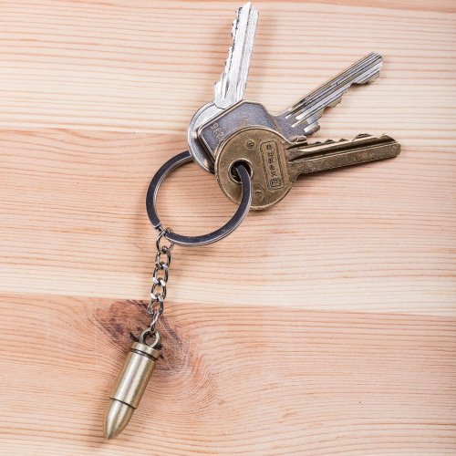 Military keyring - 9 mm cartridge