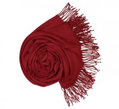 Dámská bordó pashmina P41 / Dámská bordó šála