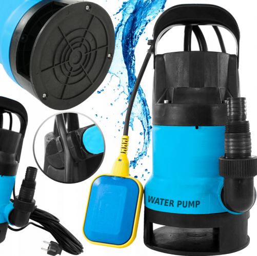 Submersible pump with float for clean/polluted water
