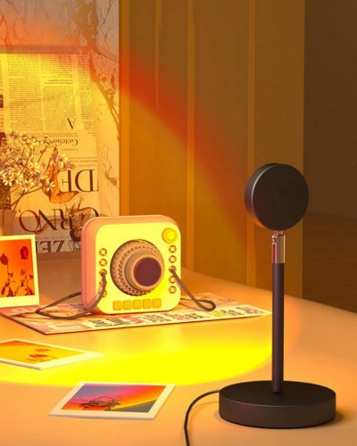Lampa projekcyjna do zdjęć z efektem zachodu słońca