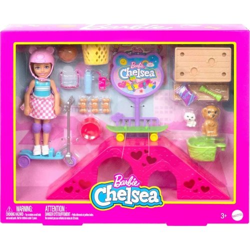 Chelsea a štěňátka ve skateparku -  Barbie