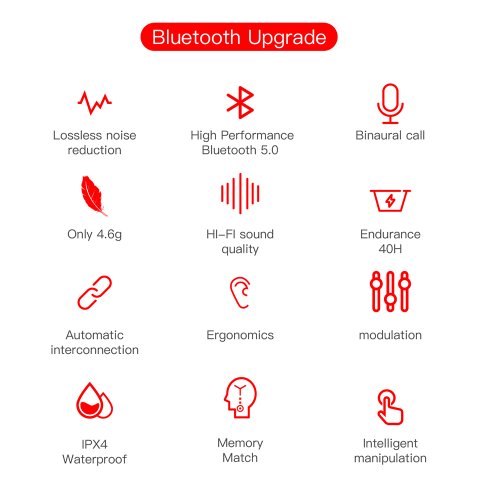 Bluetooth sluchátka E6s růžová