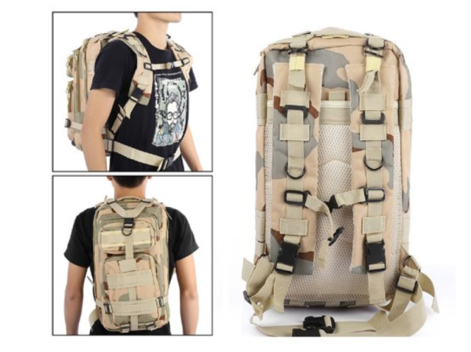 Balo 30l ARMY WOOD - màu be