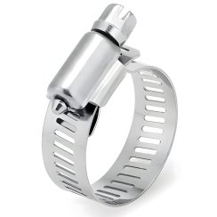 Sada kovových šroubovacích hadicových spon 16–32 mm, 34 ks + organizér