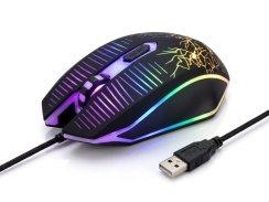 Mysz przewodowa z podświetleniem RGB, optyczna, 1200 DPI