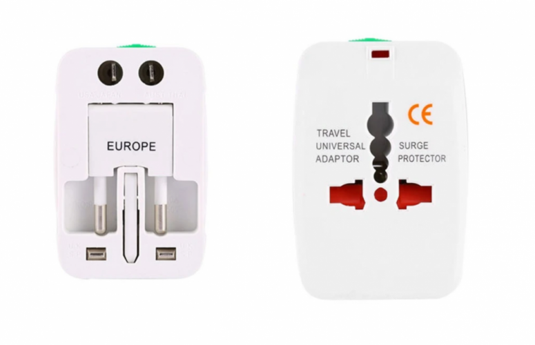 Universal international adapter for travellers